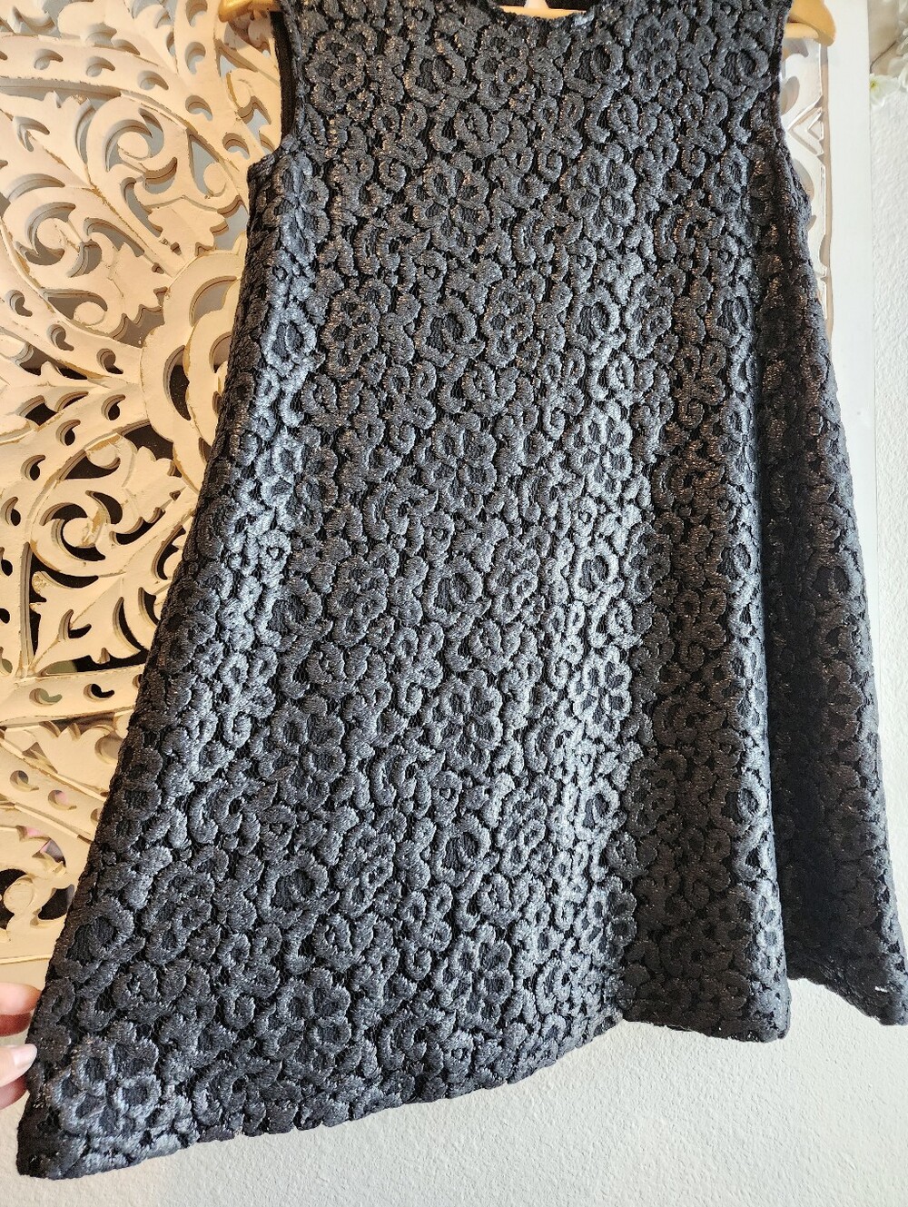 MSGM A-LINE MINI DRESS SLEVELESS CREW NECK EMBROIDERY DESING MADE IN ITALY Sz 40 - Picture 14 of 16